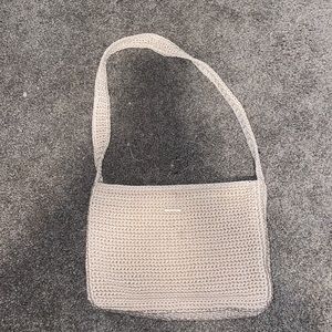 White Crochet Purse